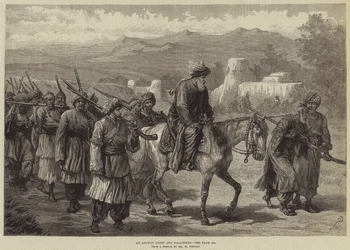 Un chef afghan et ses partisans